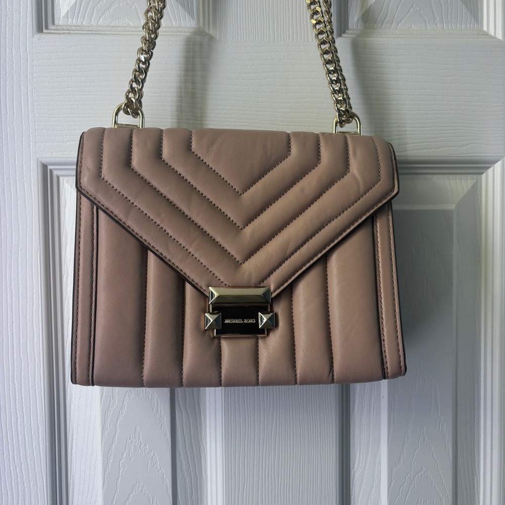 Michael Kors Pink Quilted Shoulder Bag